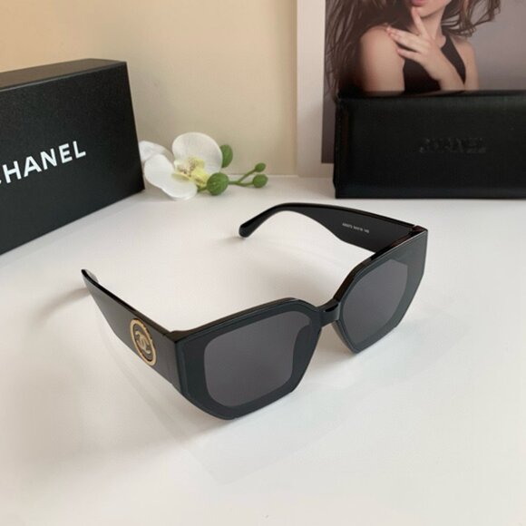 CHANEL Women's Black Sunglasses - Picture 6 of 7